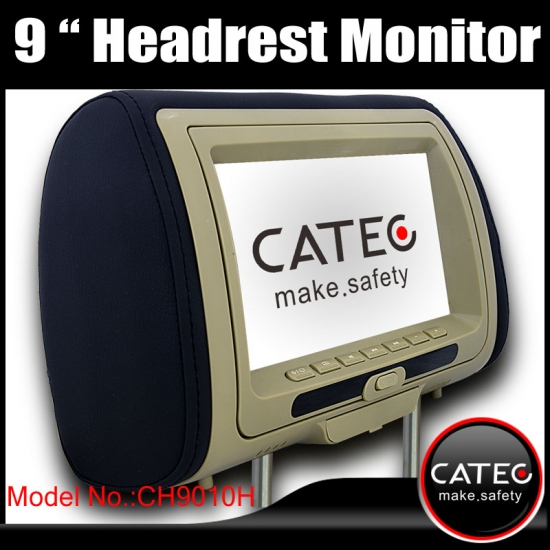 9 Zoll Auto-Kopfstützen-TV-Monitore / Autositz-Rückenmonitore mit DVB-T ISDB-T ATSC-MH optional CH9010H