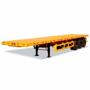 Container 3 Axle Flatbed Truck Trailer